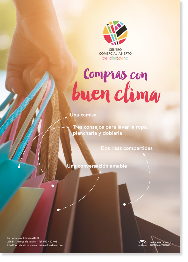 Concepto "Compras con buen clima"